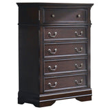 Cambridge 5 - drawer Rectangular Chest Cappuccino | Coaster - 203195 - Home Elegance USA - 1