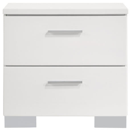 Full Bed 4 Pc Set - Felicity 4-piece Full Bedroom Set White High Gloss