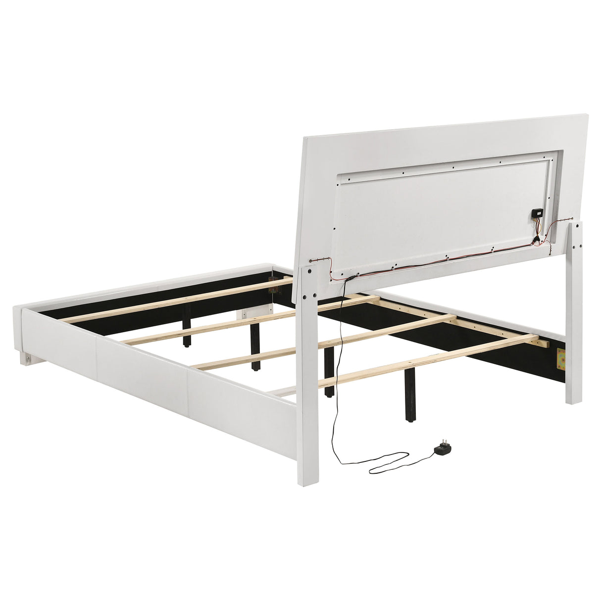 Felicity 5-piece Full Bedroom Set White High Gloss - sold by Home Elegance USA