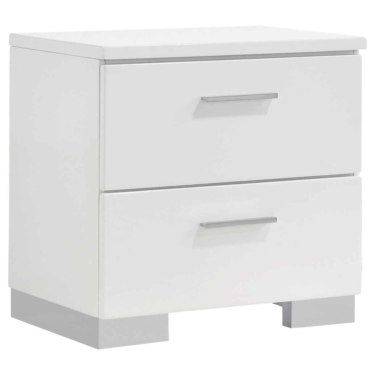 Felicity 5-piece Full Bedroom Set White High Gloss - sold by Home Elegance USA