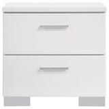 Felicity 4-piece Eastern King Bedroom Set White High Gloss - sold by Home Elegance USA
