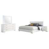 Felicity 4-piece Queen Bedroom Set White High Gloss - sold by Home Elegance USA