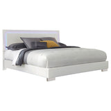 Queen Bed 6 Pc Set - Felicity 6-piece Queen Bedroom Set White High Gloss