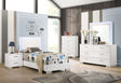 Felicity 4-piece Twin Bedroom Set White High Gloss - sold by Home Elegance USA
