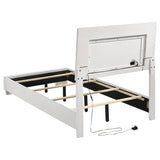 Felicity 5-piece Twin Bedroom Set White High Gloss - sold by Home Elegance USA