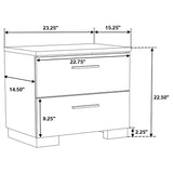 California King Bed 6 Pc Set - Felicity 6-piece California King Bedroom Set White Gloss