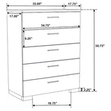 California King Bed 6 Pc Set - Felicity 6-piece California King Bedroom Set White Gloss