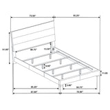 California King Bed - Felicity Wood California King Panel Bed White High Gloss