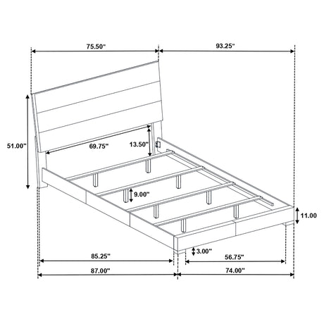 California King Bed - Felicity Wood California King Panel Bed White High Gloss