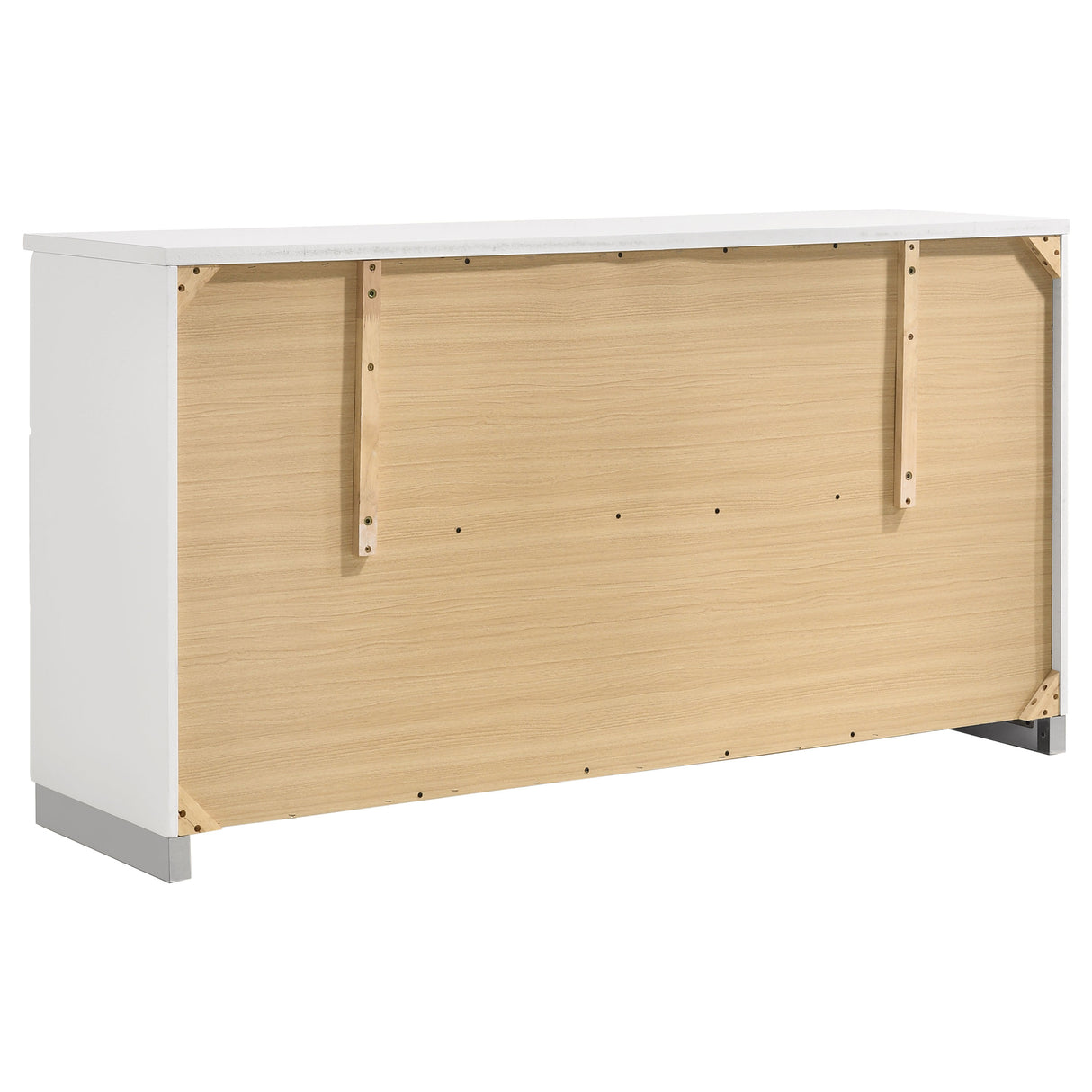 Dresser - Felicity 6-drawer Dresser Glossy White