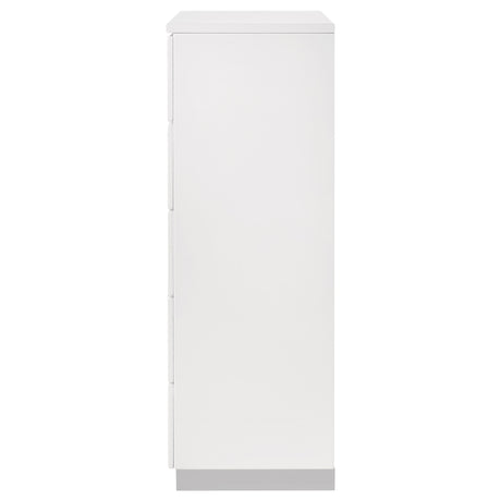 Chest - Felicity 5-drawer Chest Glossy White
