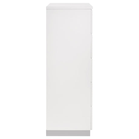 Chest - Felicity 5-drawer Chest Glossy White