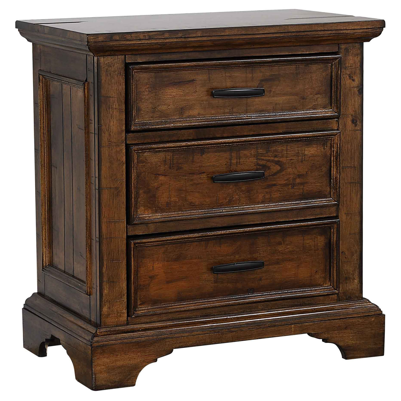 Nightstand - Elk Grove 3-drawer Nightstand Vintage Bourbon