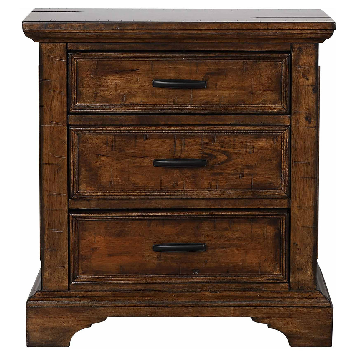 Nightstand - Elk Grove 3-drawer Nightstand Vintage Bourbon