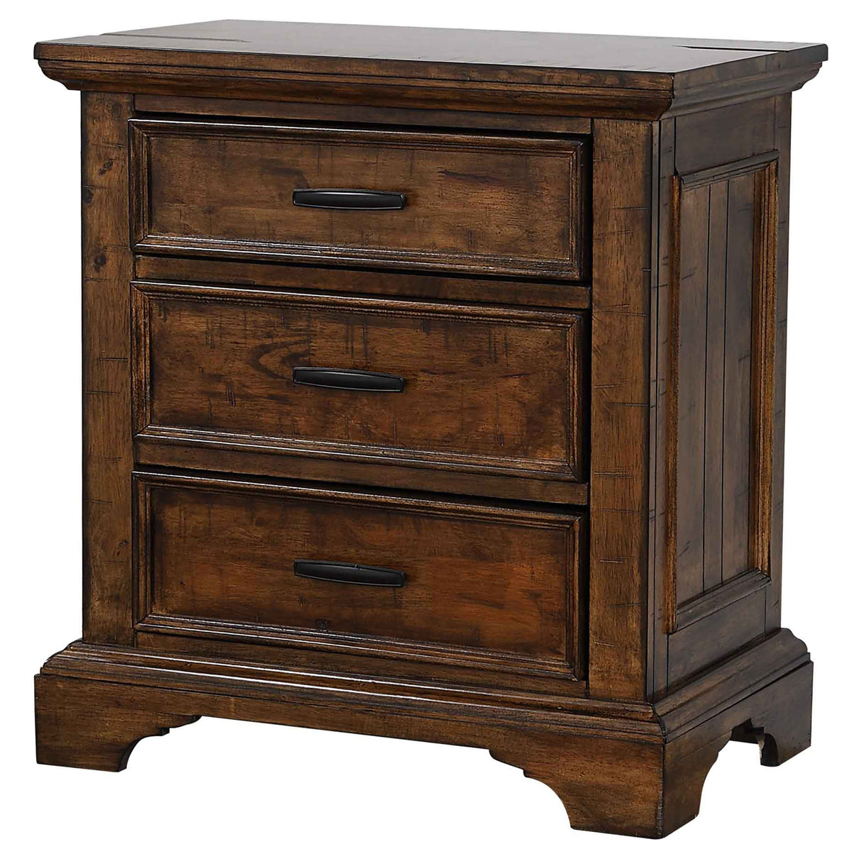 Nightstand - Elk Grove 3-drawer Nightstand Vintage Bourbon