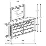 Dresser With Mirror - Elk Grove 9-drawer Dresser with Mirror with Jewelry Tray Vintage Bourbon