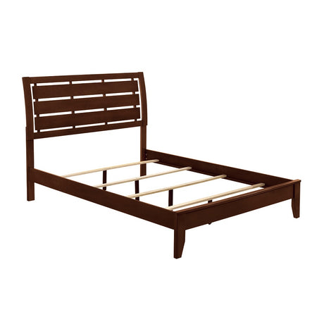 Acme - Ilana EK Bed 20397EK Brown Cherry Finish