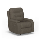 Kerrie Transitional Fabric Power Rocking Recliner | Flexsteel