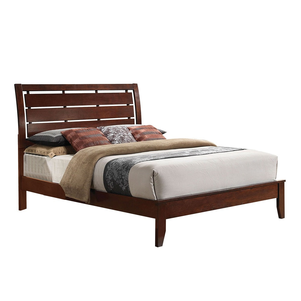 Acme - Ilana Queen Bed 20400Q Brown Cherry Finish