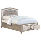 Bling Game 4 - piece Queen Bedroom Set Metallic Platinum | Coaster | Home Elegance USA