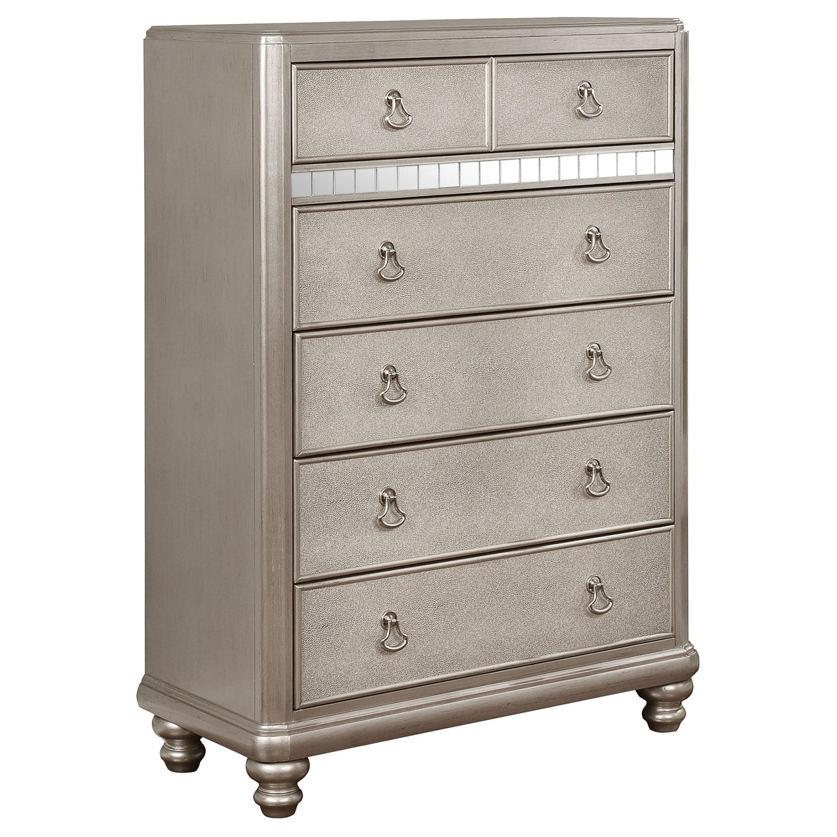 Bling Game 6 - drawer Chest Metallic Platinum | Coaster | Home Elegance USA