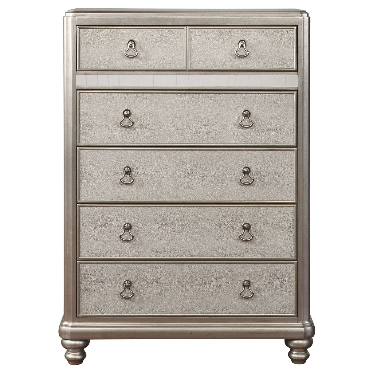 Bling Game 6 - drawer Chest Metallic Platinum | Coaster - 204185 - Home Elegance USA - 3