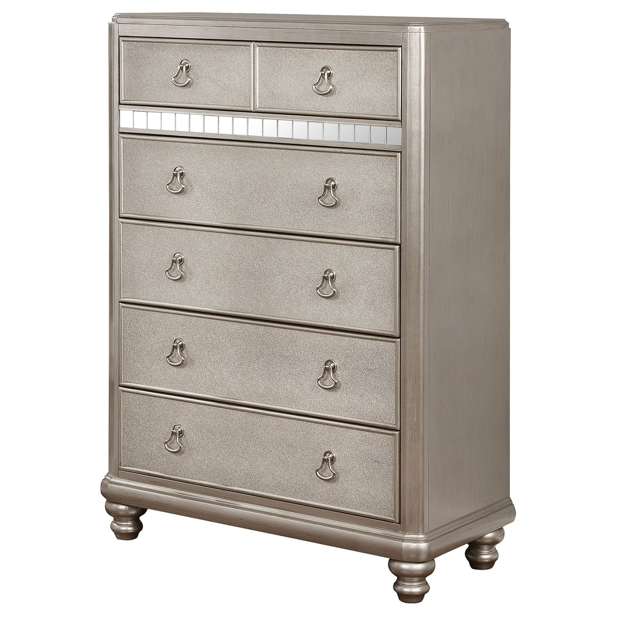 Bling Game 6 - drawer Chest Metallic Platinum | Coaster | Home Elegance USA