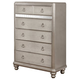 Bling Game 6 - drawer Chest Metallic Platinum | Coaster | Home Elegance USA