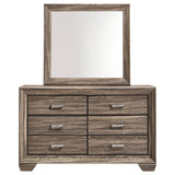 Dresser With Mirror - Kauffman 6-drawer Dresser with Mirror Washed Taupe