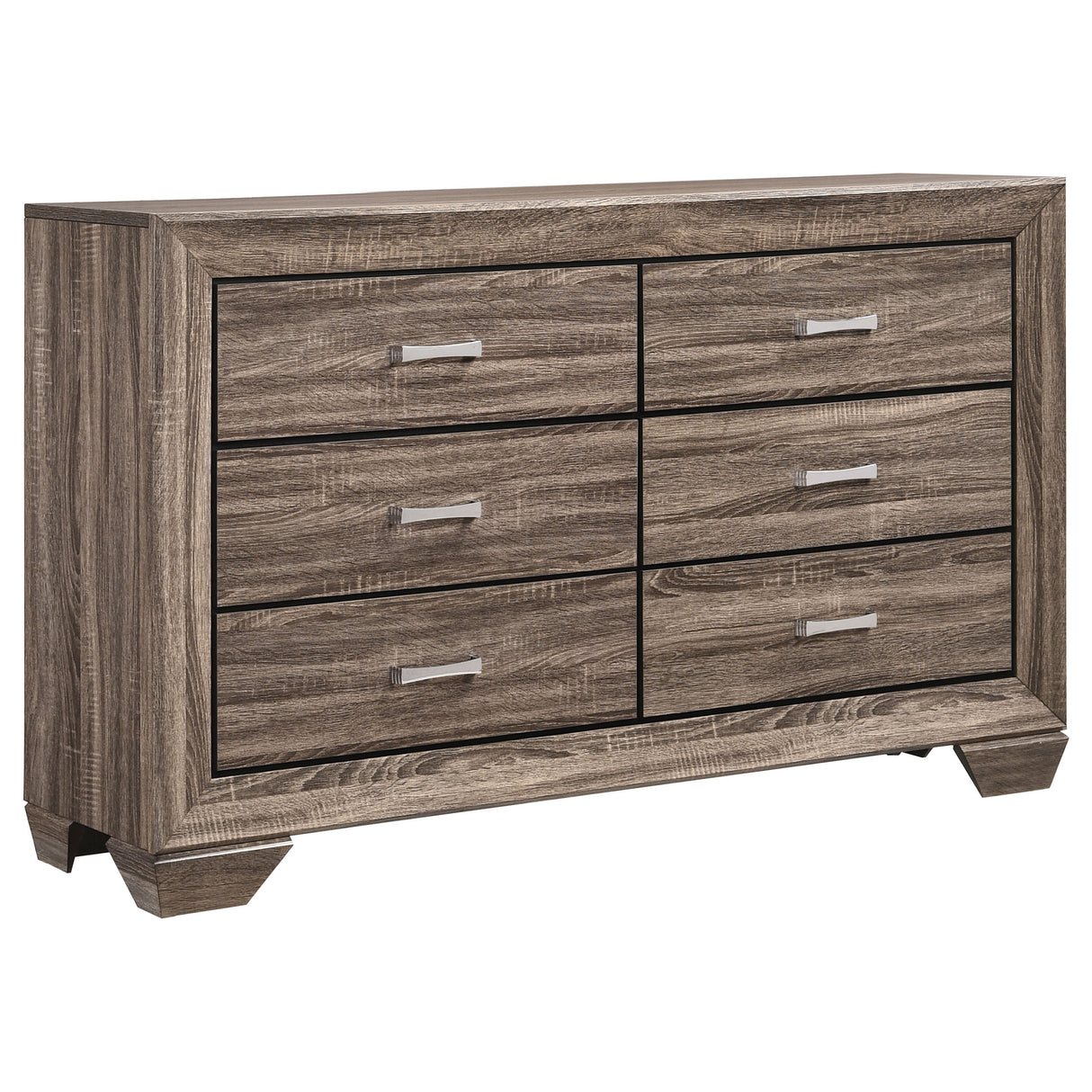 Dresser - Kauffman 6-drawer Dresser Washed Taupe