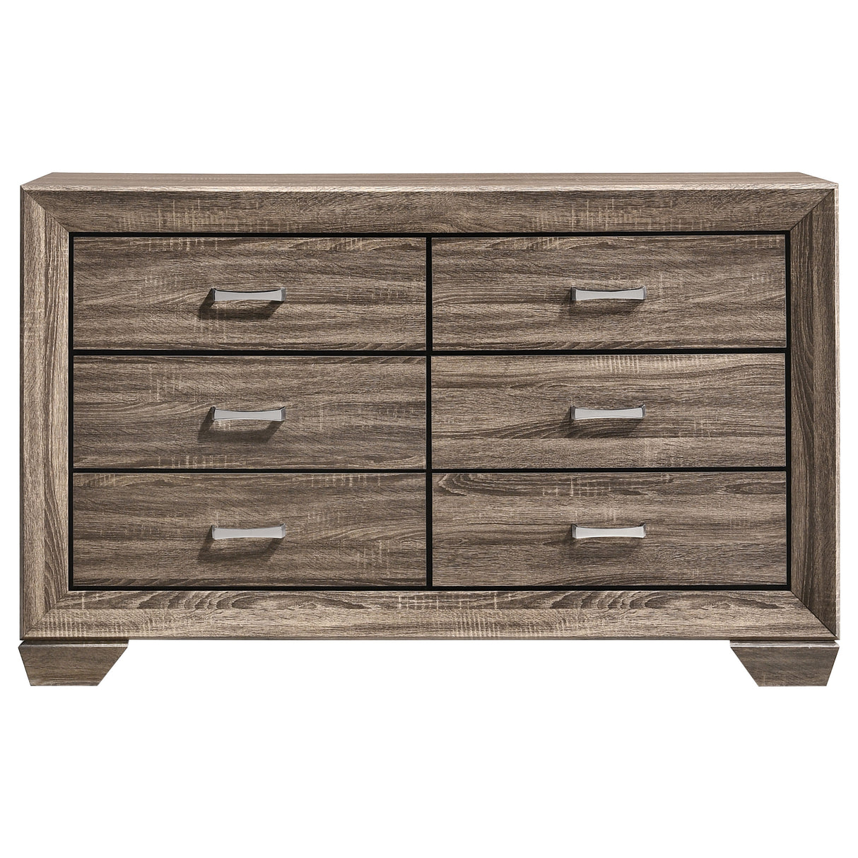 Dresser - Kauffman 6-drawer Dresser Washed Taupe