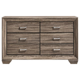 Dresser - Kauffman 6-drawer Dresser Washed Taupe