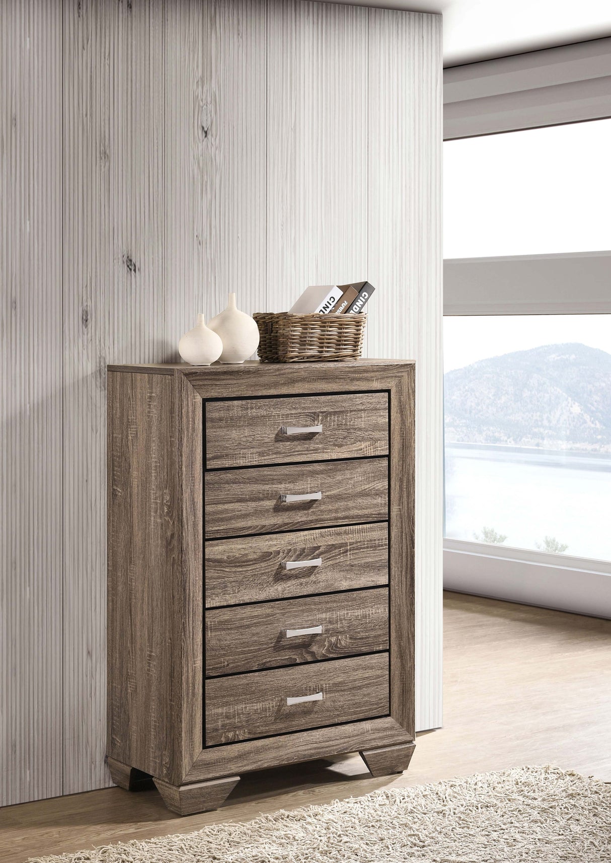 Chest - Kauffman 5-drawer Chest Washed Taupe