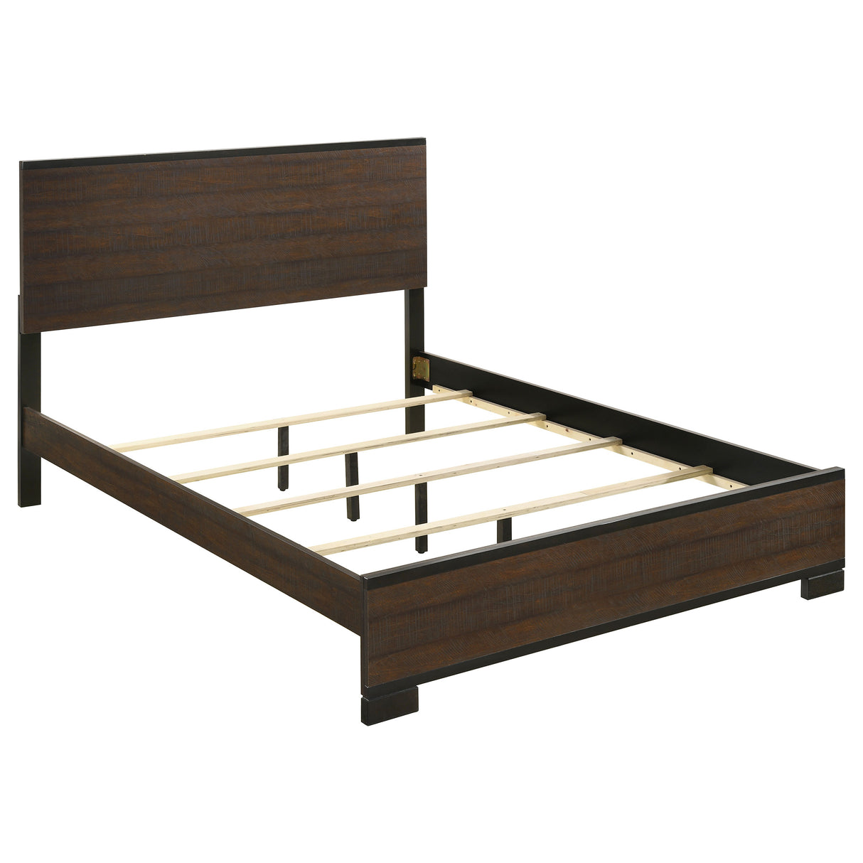 Eastern King Bed - Edmonton Wood Eastern King Panel Bed Rustic Tobacco