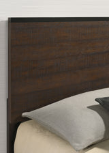 Eastern King Bed - Edmonton Wood Eastern King Panel Bed Rustic Tobacco