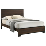 California King Bed - Edmonton Wood California King Panel Bed Rustic Tobacco