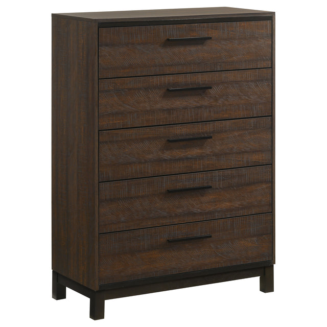 Chest - Edmonton 5-drawer Chest Rustic Tobacco