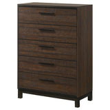 Chest - Edmonton 5-drawer Chest Rustic Tobacco