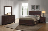 Eastern King Bed 4 Pc Set - Kauffman 4-piece Eastern King Bedroom Set Dark Cocoa