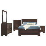 Eastern King Bed 5 Pc Set - Kauffman 5-piece Eastern King Bedroom Set Dark Cocoa