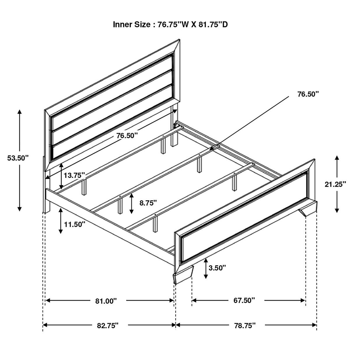 Eastern King Bed - Kauffman Wood Eastern King Panel Bed Dark Cocoa