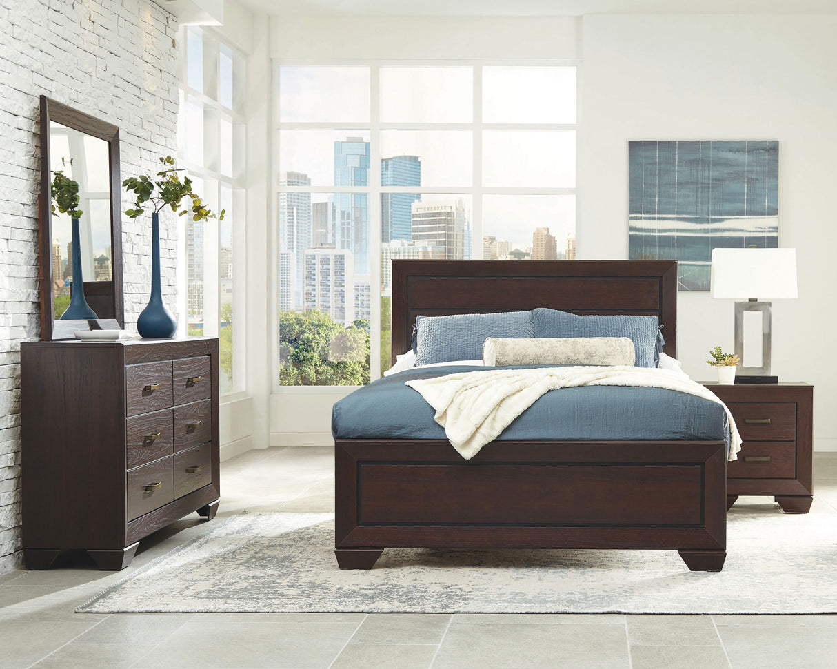 Queen Bed 4 Pc Set - Kauffman 4-piece Queen Bedroom Set Dark Cocoa