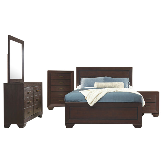 Queen Bed 5 Pc Set - Kauffman 5-piece Queen Bedroom Set Dark Cocoa