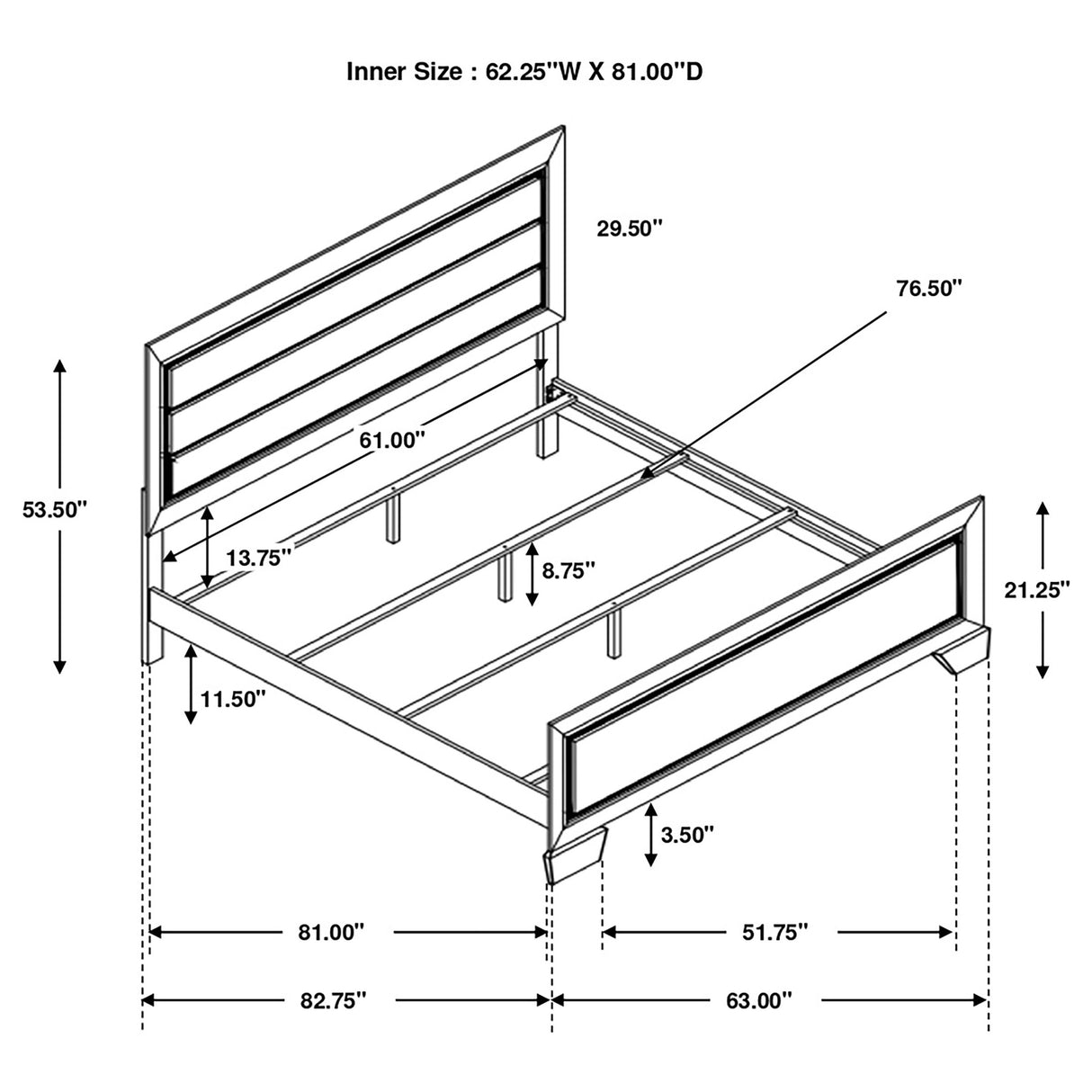 Queen Bed - Kauffman Wood Queen Panel Bed Dark Cocoa