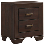 Kauffman 2-drawer Nightstand Dark Cocoa - Home Elegance USA