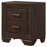 Kauffman 2-drawer Nightstand Dark Cocoa - Home Elegance USA