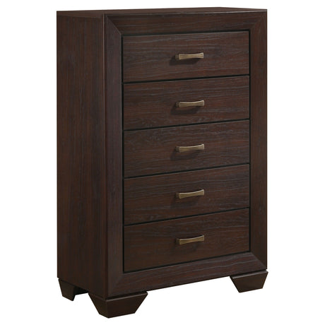 Chest - Kauffman 5-drawer Chest Dark Cocoa