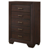 Chest - Kauffman 5-drawer Chest Dark Cocoa