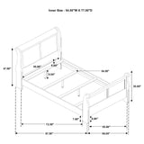 Full Bed - Louis Philippe Wood Full Sleigh Bed White