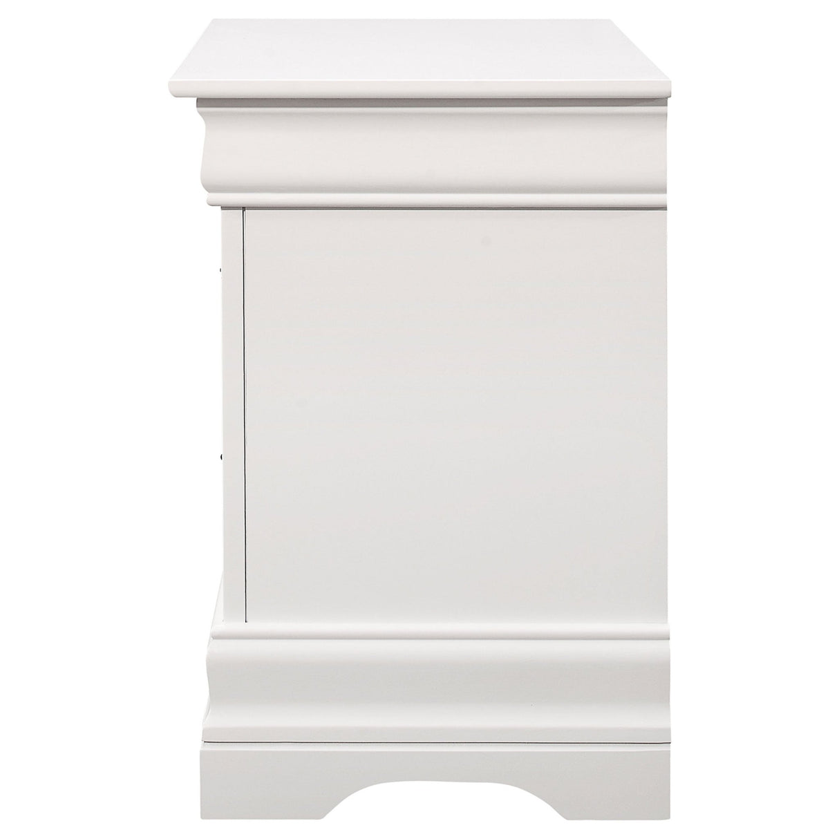 Nightstand - Louis Philippe 2-drawer Nightstand White